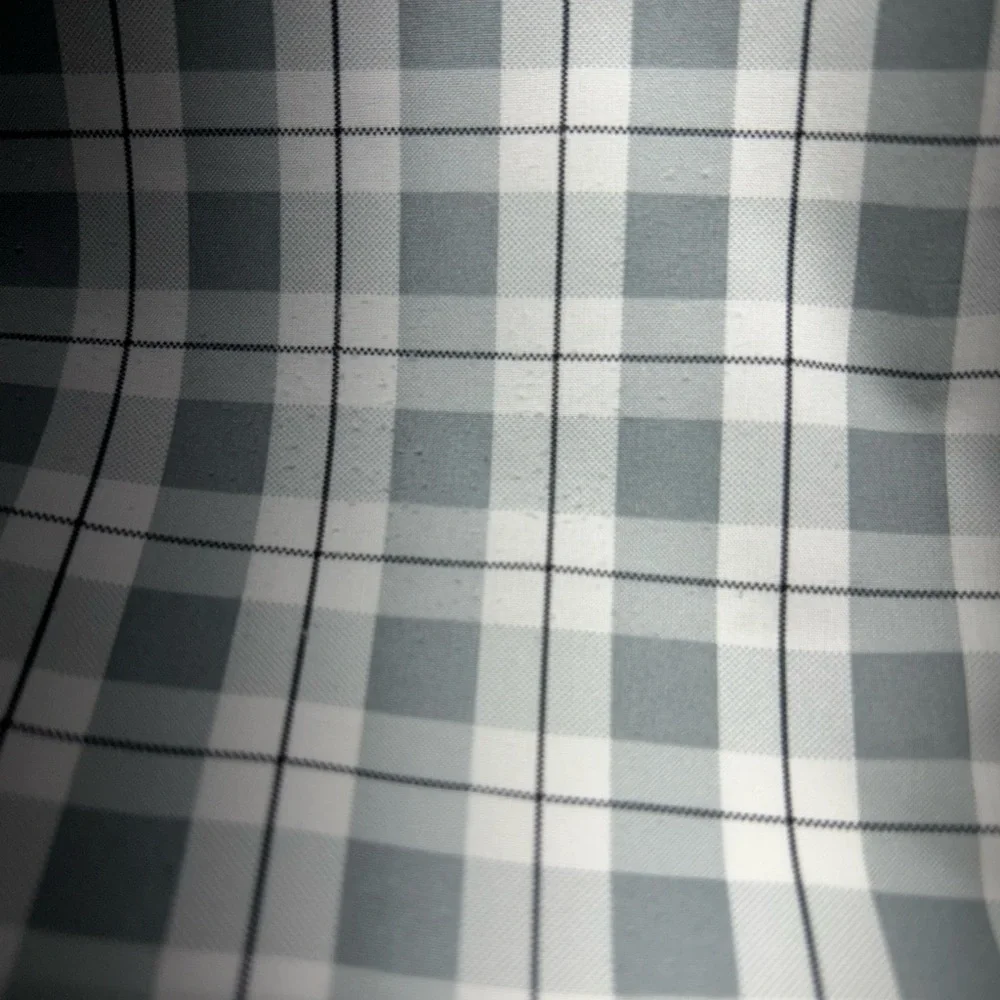 Rugby Men's‎ Gray Checkered Button Down Shirt-2XLarge-Big
